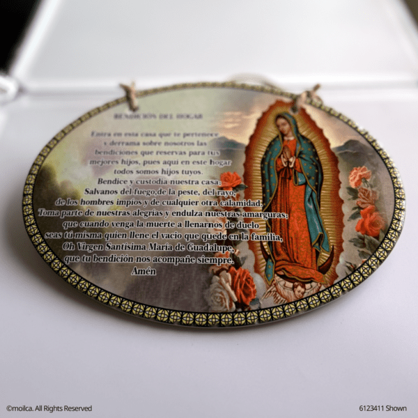 Our Lady of Guadalupe Resin Oval Frame