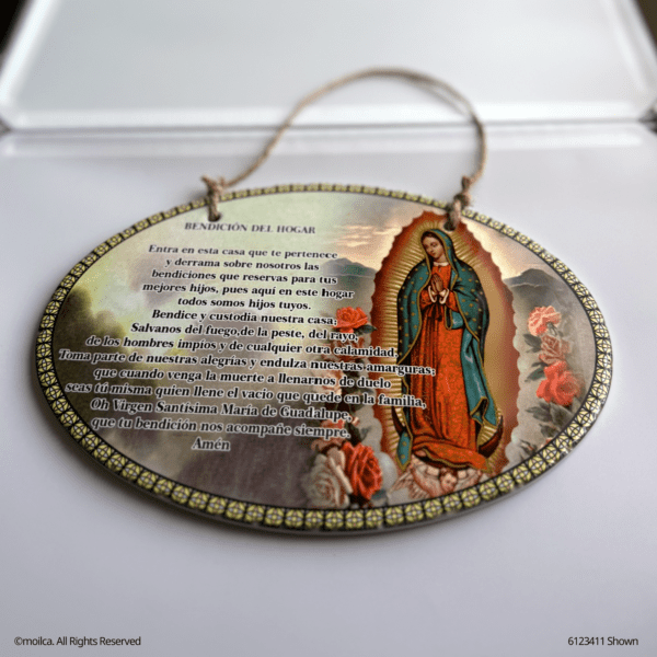 Our Lady of Guadalupe Resin Oval Frame - Image 3