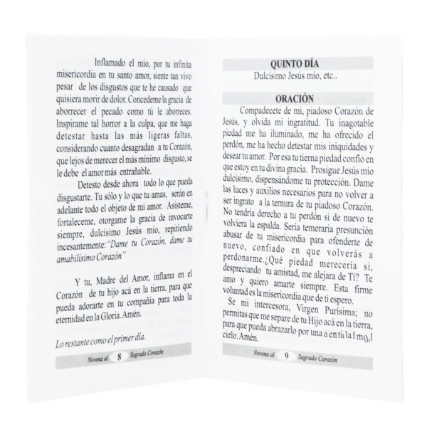 Novena Sagrado Corazon Book of Prayer - Image 4