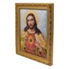 Sacred Heart of Jesus Tapestry Frame - 11" Catholic Home Decor Image - Image 2