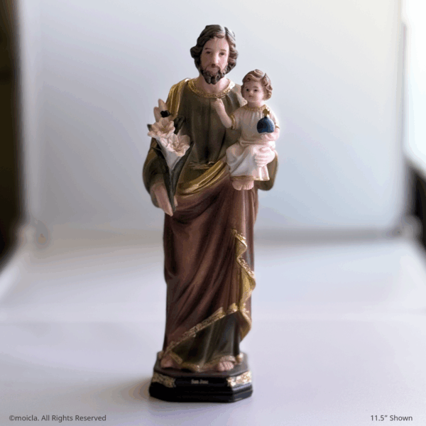 Saint Joseph Resin Statue - Catholic Figurine - Image 3