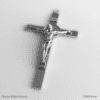 Saint Benedict Silver Grey Tone Crucifix  - 8 Inches Catholic Cross