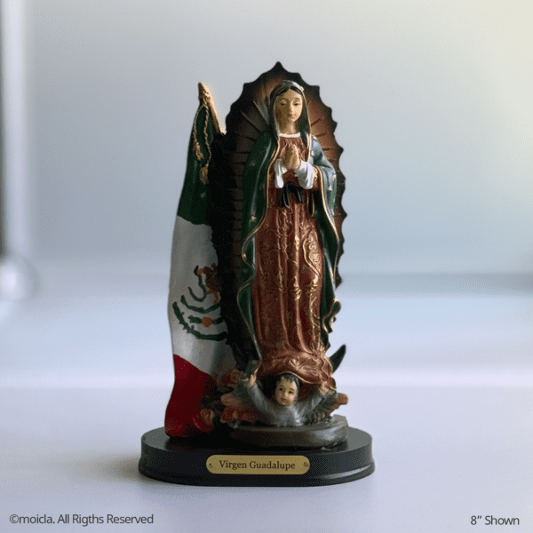 Our Lady of Guadalupe Resin Statue - Catholic Figurine, 3 Sizes Available | Virgen de Guadalupe, Figura Catolica - Estatua de Resina - Image 8