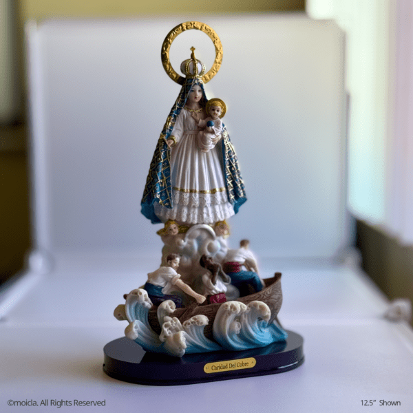 Our Lady of Charity Resin Statue - Catholic Figurine - Image 2