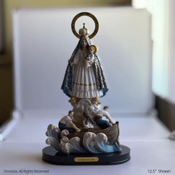 Our Lady of Charity Resin Statue - Catholic Figurine - Image 3