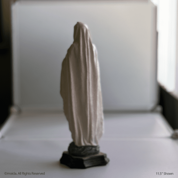 Our Lady of Lourdes Resin Statue - Catholic Figurine | Virgen de Lourdes, Figura Catolica - Estatua de Resina - Image 4