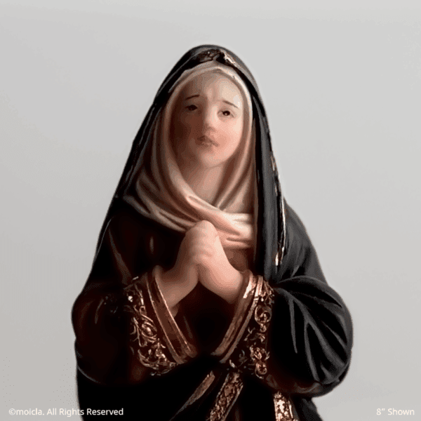 Our Lady of Sorrows Resin Statue - Catholic Figurine Sizes 8" -12 Available - Image 12