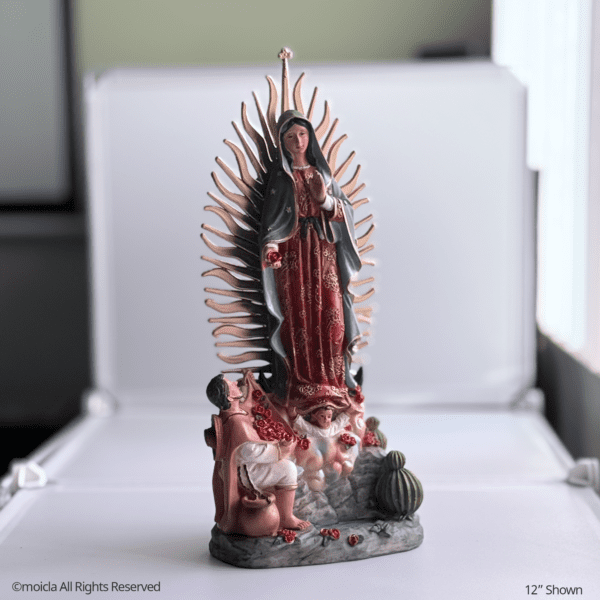 Our Lady of Guadalupe Resin Statue - Catholic Figurine - Image 2