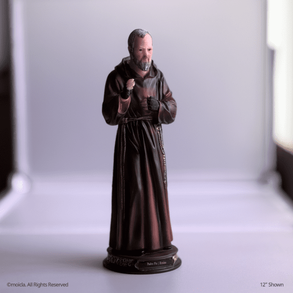 Father Pio Resin Statue - Catholic Figurine - Image 2