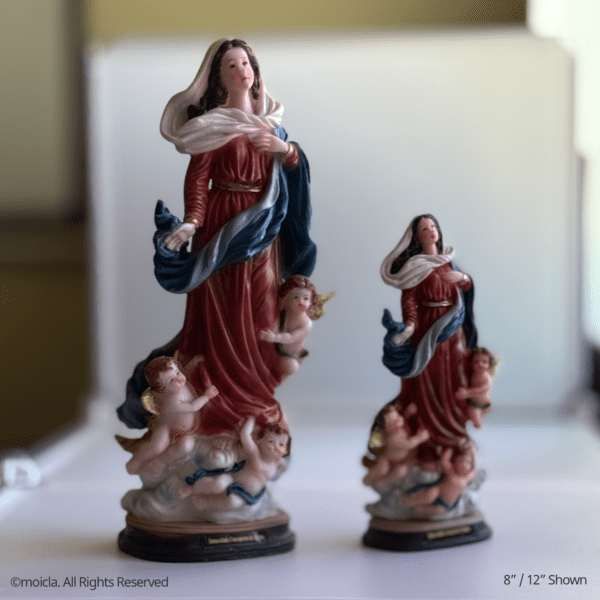 Immaculate Conception Mary Resin Statue - Catholic Figurine