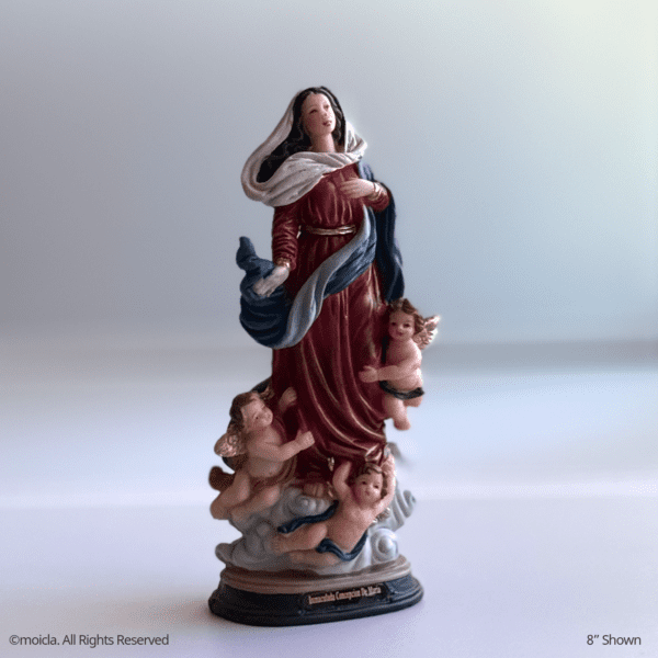 Immaculate Conception Mary Resin Statue - Catholic Figurine - Image 8