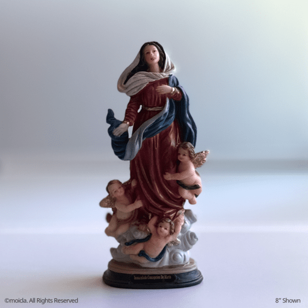 Immaculate Conception Mary Resin Statue - Catholic Figurine - Image 9