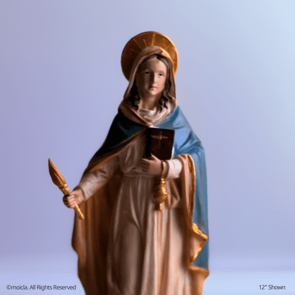 Saint Martha of Bethany Resin Statue - Catholic Figurine, Sizes 8"-12" Available | Santa Marta de Betania, Figura Catolica - Estatua de Resina - Image 5