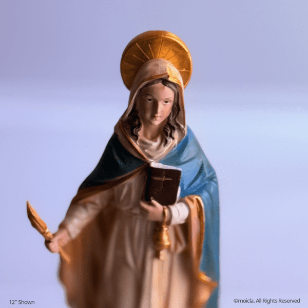 Saint Martha of Bethany Resin Statue - Catholic Figurine, Sizes 8"-12" Available | Santa Marta de Betania, Figura Catolica - Estatua de Resina - Image 6