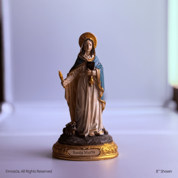 Saint Martha of Bethany Resin Statue - Catholic Figurine, Sizes 8"-12" Available | Santa Marta de Betania, Figura Catolica - Estatua de Resina - Image 9