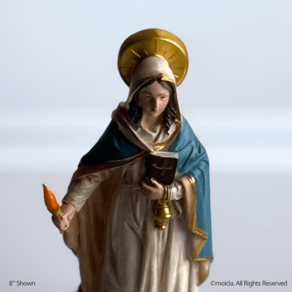 Saint Martha of Bethany Resin Statue - Catholic Figurine, Sizes 8"-12" Available | Santa Marta de Betania, Figura Catolica - Estatua de Resina - Image 12