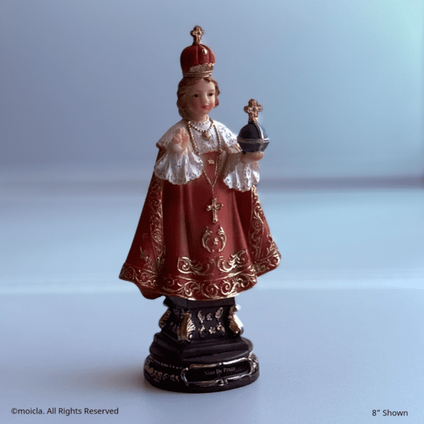 Infant Jesus of Prague Resin Statue - Catholic Figurine, Sizes 8"- 12" Available | Niño de Praga, Figura Catolica - Estatua de Resina - Image 8