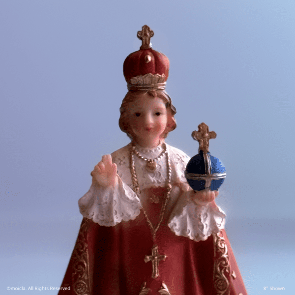 Infant Jesus of Prague Resin Statue - Catholic Figurine, Sizes 8"- 12" Available | Niño de Praga, Figura Catolica - Estatua de Resina - Image 11