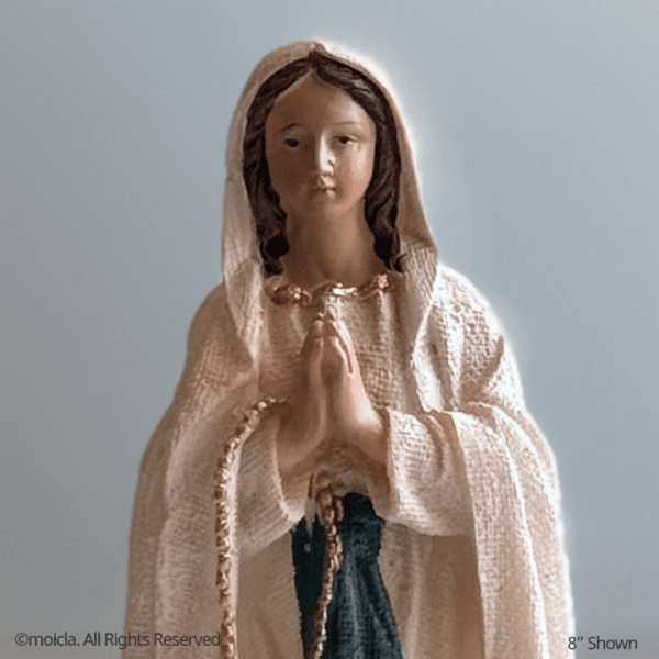 Our Lady of Lourdes Resin Statue - Catholic Figurine | Virgen de Lourdes, Figura Catolica - Estatua de Resina - Image 11