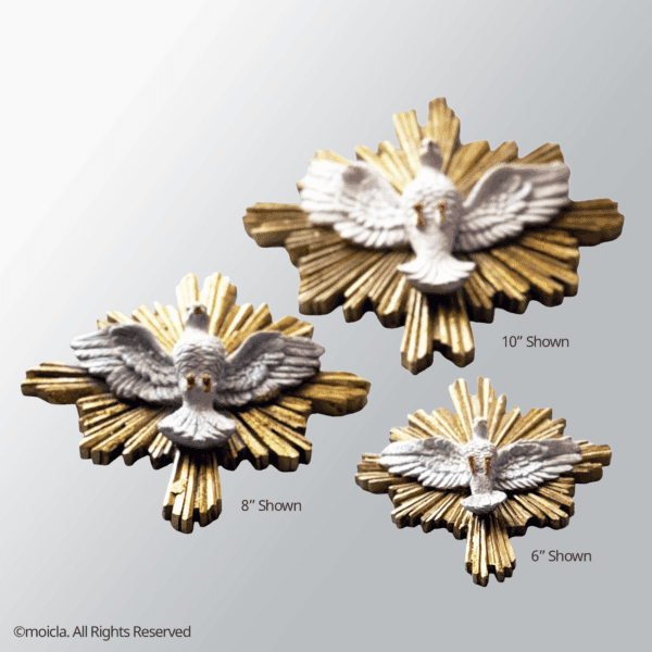 Holy Spirit Resin Statue - Catholic Wall Figurine | Espiritu Santo, Figura Catolica - Estatua de Resina - Image 11