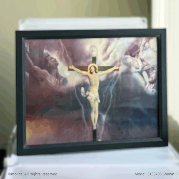 The Last Supper  17" Catholic 3D Image, 3 in 1 (The Good Shepherd, Risen Jesus) | La Ultima Cena Image Catolica en 3D, 3 en 1 - Image 3