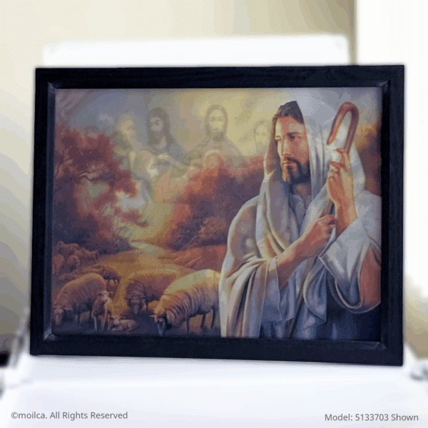 The Last Supper  17" Catholic 3D Image, 3 in 1 (The Good Shepherd, Risen Jesus) | La Ultima Cena Image Catolica en 3D, 3 en 1 - Image 4
